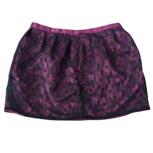 Elegant Purple Lace Skirt Haritage Size Medium